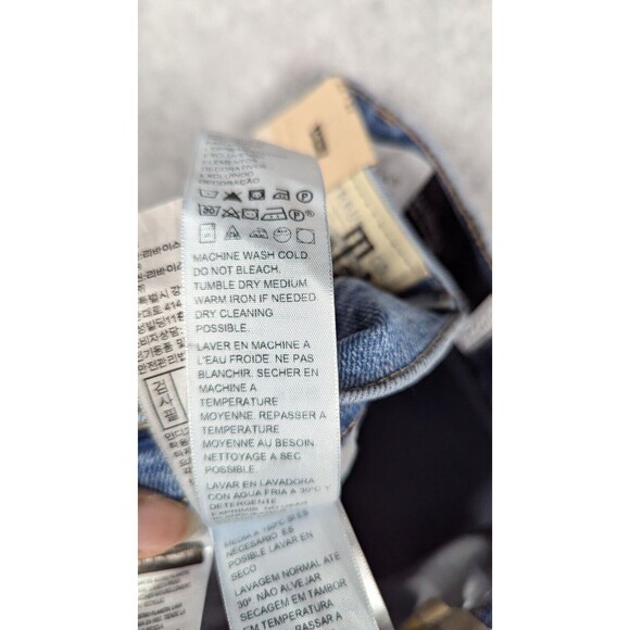 Levis SilverTab Women Jeans 25x26.5 High Waist Mom Jeans Tapered Relax Stretch - Picture 14 of 15